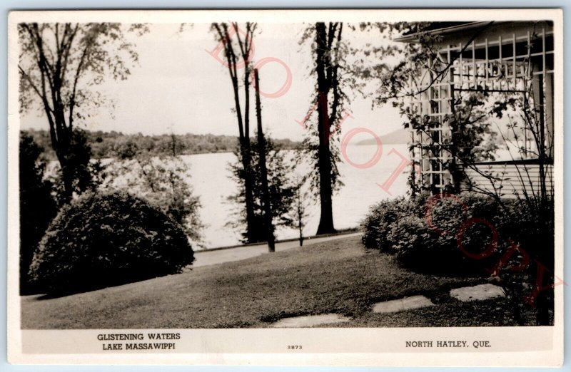 c1930s North Hatley, Quebec, Canada RPPC Lake Massawippi Real Photo PC Vtg A141