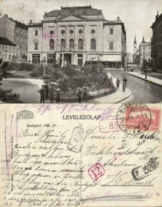 hungary, BUDAPEST, Budai Vigadó, Cultural Center, Theatre (1925) Postcard