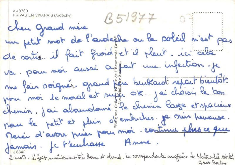 B51977 Privas en Vivarais  france