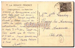 Old Postcard Carcassonne The High Strings