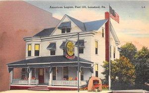 American Legion Post 123 Lansford, Pennsylvania USA Unused 