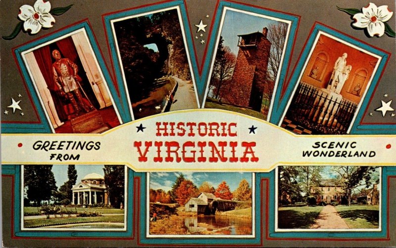 Virginia Williamsburg Greetings With Multi View