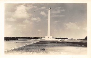 San Jacinto Monument Real Photo - Houston, Texas TX