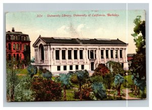 Vintage 1912 Colorized Photo University of California Berkeley Library Building