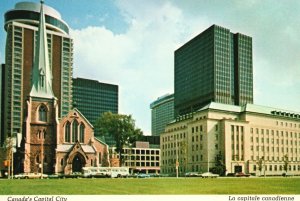 Vintage Postcard Ottawa Capital City La Capitale Canadienne Ontario Canada