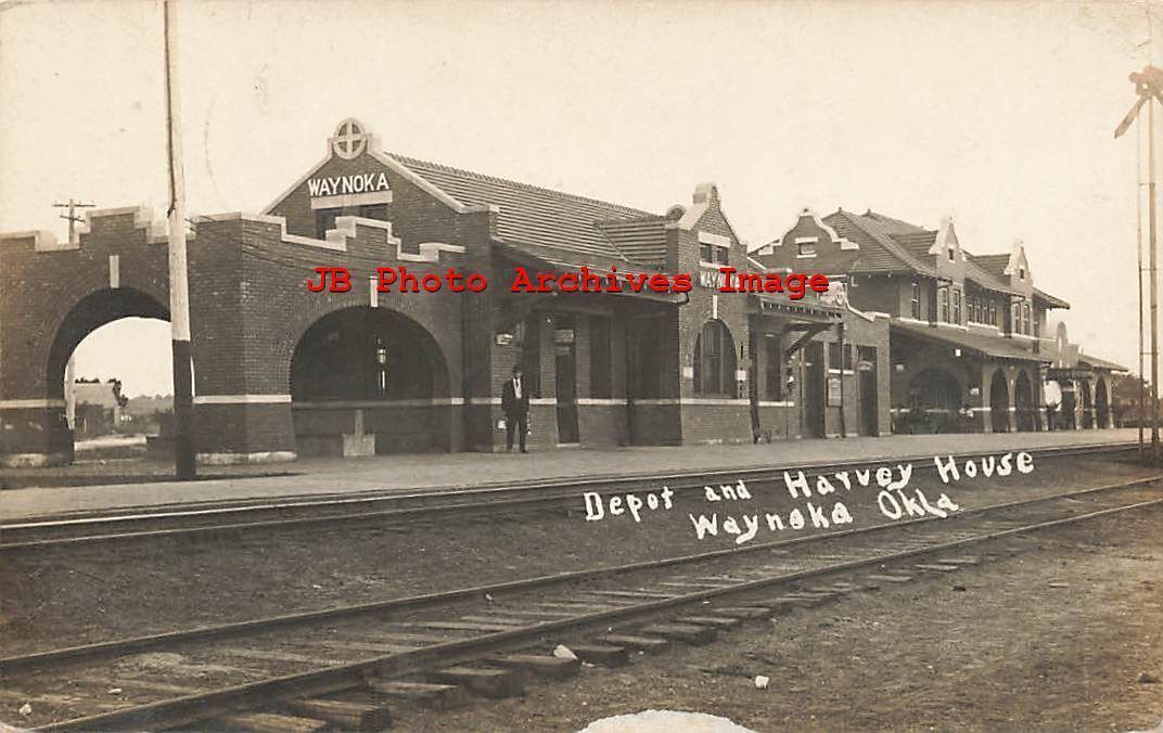 Depot, Oklahoma, Waynoka, Santa Fe Railroad Station, Harvey House, 1910