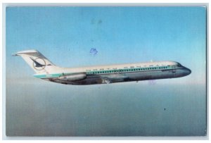 1974 North Central Airlines Douglas DC-9 Hamilton Ontario Canada Posted Postcard