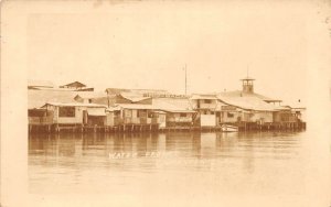 Caimanera Cuba Water Front View Real Photo Vintage Postcard AA67521