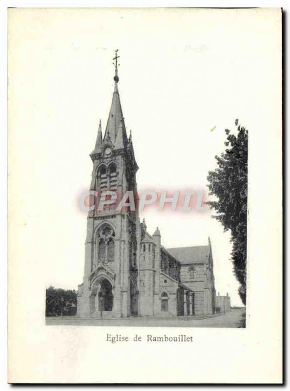 Postcard Ancient Church Of Rambouillet