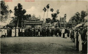 PC CPA SINGAPORE, CHINESE FUNERAL, Vintage Postcard (b18623)