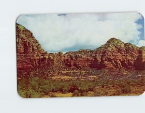 Postcard Towering Cliffs In Oak Creek Canyon Arizona USA