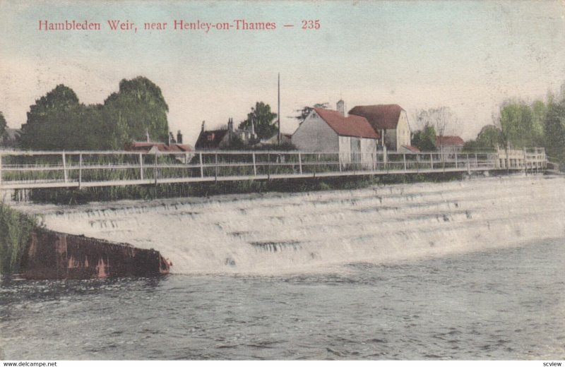 Henley-on-Thames , England , 1900-10s ; Hambleden Weir