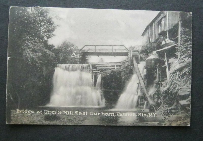 Bridge At Utters Mill East Durham Catskill Mtns NY 1924 Pub E Palmer