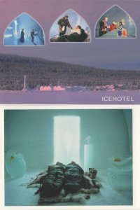 Icehotel Ice Hotel Sweden 2x Postcard s