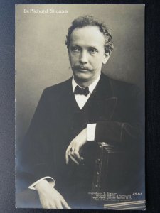 Musical German Composer RICHARD STRAUSS c1910 RP Postcard