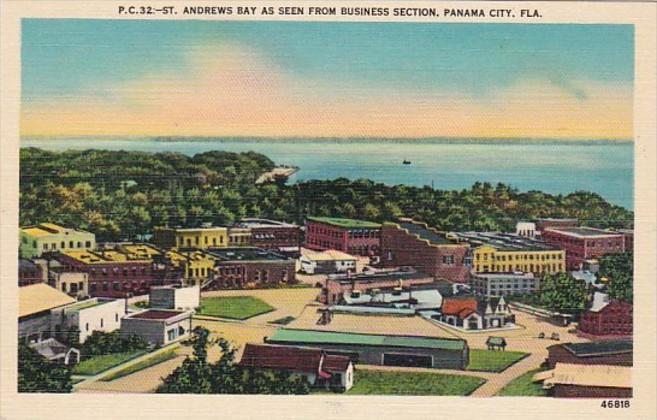 Florida Panama City St Andrews Bay As Seen From Business Section