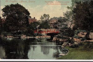 Postcard St Stephen's Green Dublin Ireland The Bridge