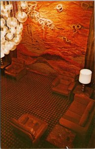 Capri Hotel Kelowna BC Main Lobby Tapestry Unused Vintage Postcard G55