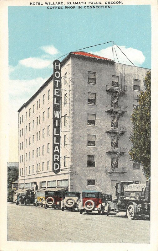 H81/ Klamath Falls Oregon Postcard c1910 Hotel Willard Coffee Shop  125