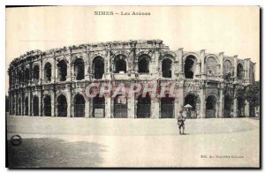 Postcard Old Nimes Les Arenes