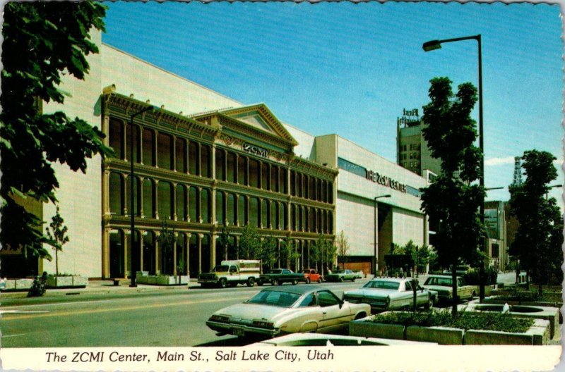 Salt Lake City, UT Utah  ZCMI CENTER SHOPPING MALL~Closed  ROADSIDE 4X6 Postcard