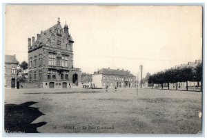 c1910 The Nimy Municipal Square Hainaut Belgium Antique Unposted Postcard