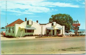 postcard St. Ignace MI - Belle Isle Finer Foods