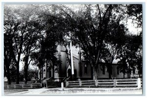 c1950's Catholic Church Milltown New Brunswick Canada RPPC Photo Postcard 