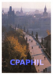 Postcard Modern Bridge Prague Charles It