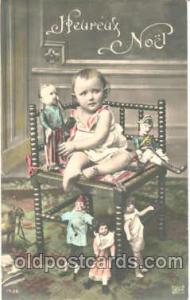 Child Children with Doll Dolls Postcard Post Card Unused