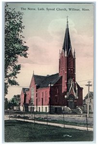 c1910 Norw. Luth Synod Church Chapel Exterior Willmar Minnesota Vintage Postcard 