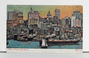River Front, New York - Postcard