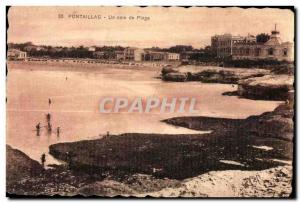 Old Postcard Pontaillac Beach a corner