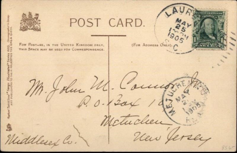 Lance Thackeray Comic Cake Walk TUCK Songs Illustrated 1905 Used Postcard