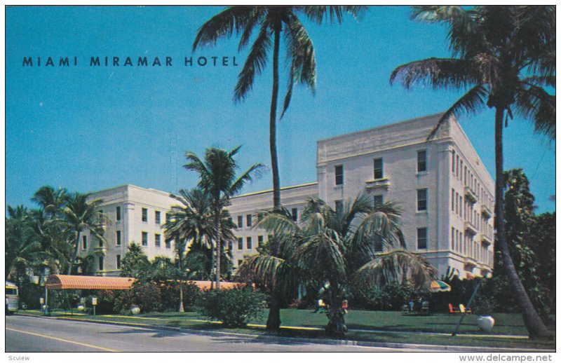 Miramar Hotel , MIAMI , Florida , 50-60s