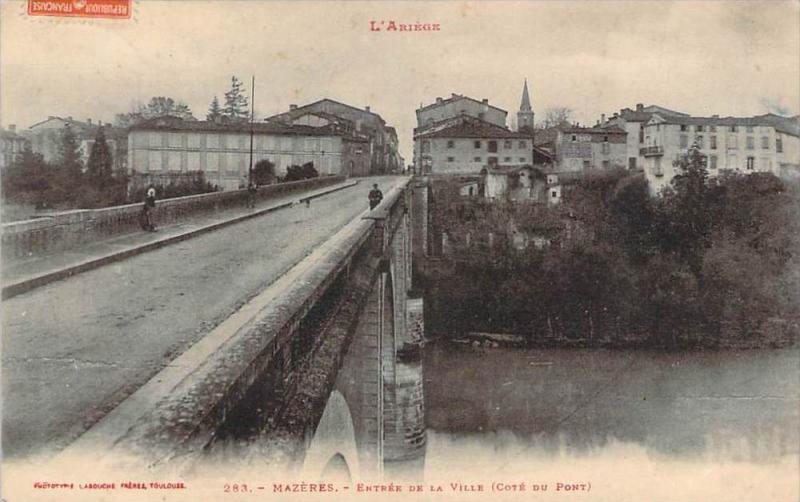 09 - Mazères - Entrée de la Ville, côté du Pont