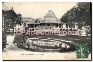 Postcard Old Aix Les Bains Casino