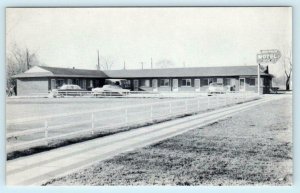 MELVINDALE, Michigan MI~ Roadside MELROSE MOTEL 1950s Cars Wayne County Postcard