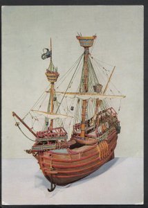 Shipping Postcard - Model of Flemish Carrack, c.1480 -  LC5183