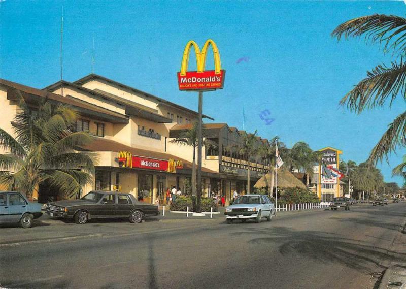 Aruba Shopping Center McDonald's Restaurant Vintage Postcard JE229582