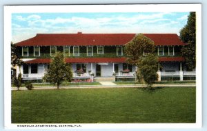 SEBRING, Florida FL~Roadside MAGNOLIA APARTMENTS Highlands County 1920s Postcard