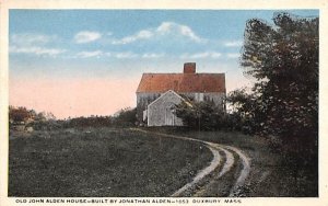 Old John Alden House in Duxbury, Massachusetts built by Jonathan Alden-1653.