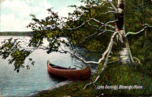 Minnesota Bemidji Lake Bemidji Showing Canoe At Shoreline 1910