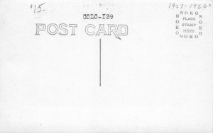 H31/ Limon Colorado RPPC Postcard c1910 Town Hall Building 