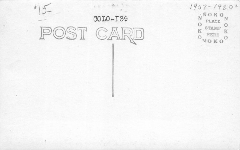 H31/ Limon Colorado RPPC Postcard c1910 Town Hall Building 