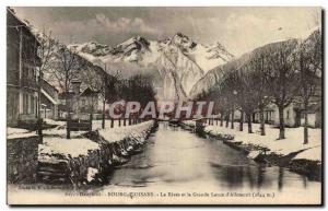 Old Postcard Dauphine Bourg D & # 39Osians The Banks And The Great Lance d & ...