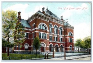 1909 Exterior View Post Office Building Grand Rapids Michigan Vintage Postcard