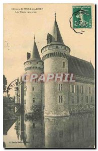 Old Postcard Chateau de Sully sur Loire the restored towers