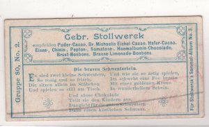 German - Stollwerck Brothers Chocolate, Series 90 Complete, #1-6 Ships