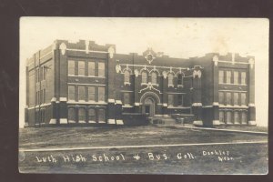 RPPC DESHLER NEBRASKA LUTHERAN HIGH SCHOOL COLLEGE REAL PHOTO POSTCARD